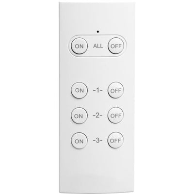 Confezione da 2 prese telecomandate per uso esterno + telecomando - GAO - 230 V - Nero