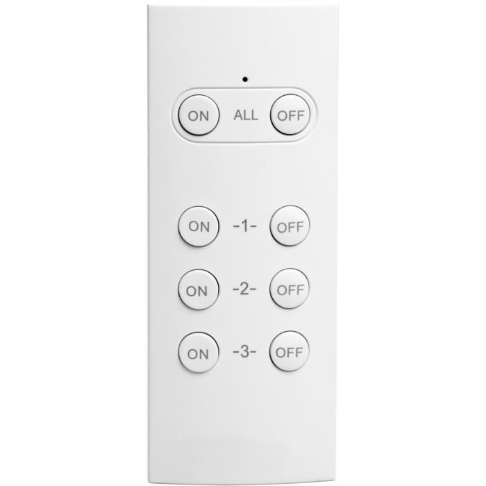 Confezione da 2 prese telecomandate per uso esterno + telecomando - GAO - 230 V - Nero