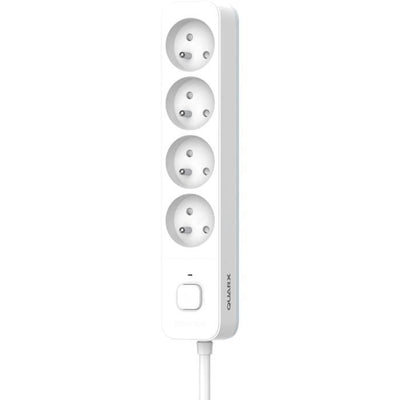 Multipresa - QUARX - 4 prese - Con interruttore, cavo 3m