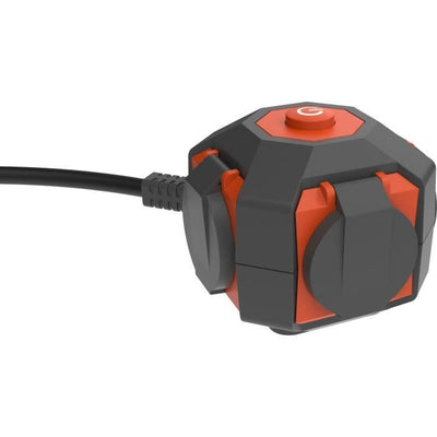 Power Globe - QUARX - IP44 - 4 prese, interruttore, cavo da 3 m