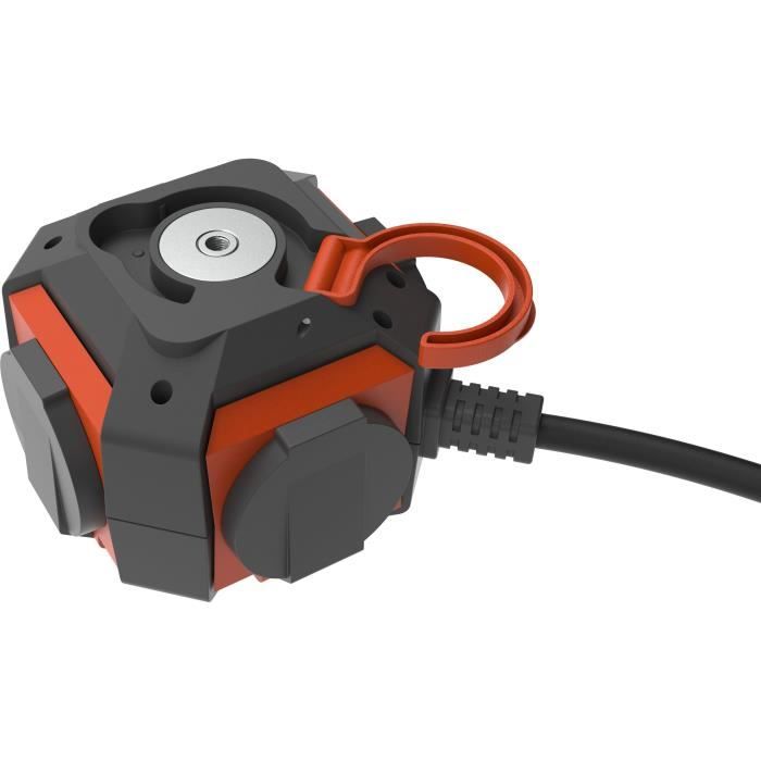 Power Globe - QUARX - IP44 - 4 prese, interruttore, cavo da 3 m