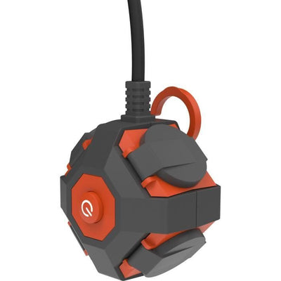 Power Globe - QUARX - IP44 - 4 prese, interruttore, cavo da 3 m