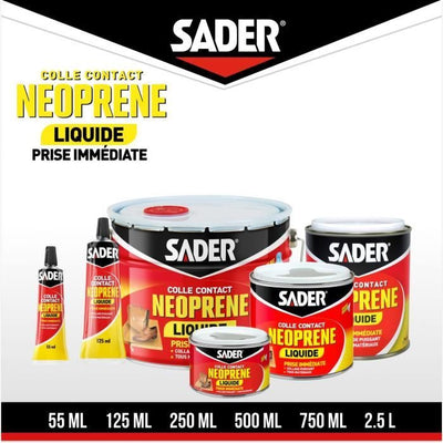 SADER Scatola in metallo liquido a contatto liquido in neoprene - 250 ml