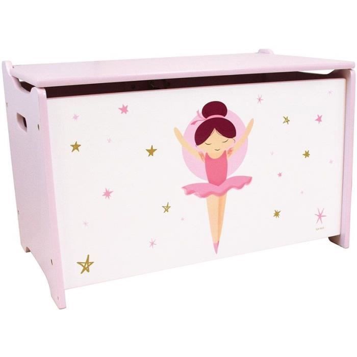 Box di giocattoli in legno - ballerina ballerina - Fun House - H.40 X L.58 X D.36 cm