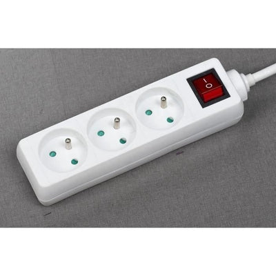 Unità domestica - GAO - 3 prese 2P+T - Con interruttore, conforme NF