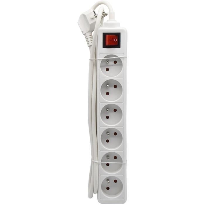 Unità domestica - GAO - 6 prese - Con interruttore, cavo da 1,4 m, protezione bambini