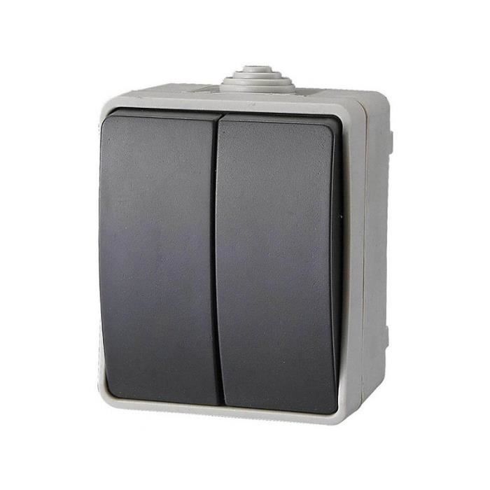 Interruttore doppio bidirezionale - GAO - Aquatop - IP54, impermeabile, resistente all&