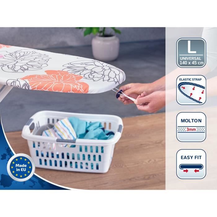 LEIFHEIT Fodera per asse da stiro Cotton Comfort L/Universal 71602 Leifheit per asse da stiro imbottitura massima 140 x 45 cm 4