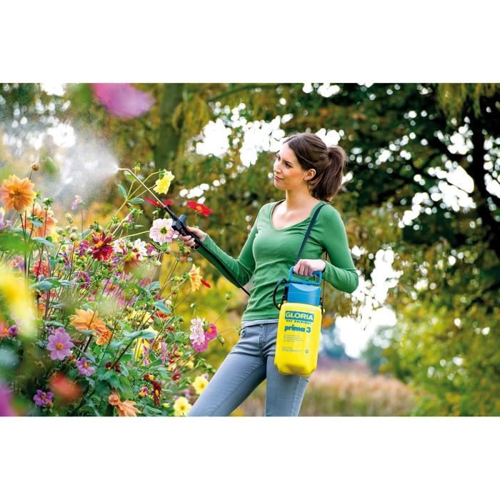 Atomizzatore GLORIA Gloria - Modello Prima 3 - Con lancia e cinghia - Serbatoio in polietilene - 3L per una pressione di 3 bar