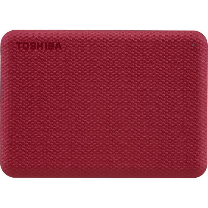 Disco rigido esterno - Toshiba - Canvio Advance - 1 a - rosso