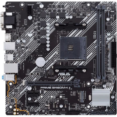 Placa base - ASUS - Prime B450M-K II - AMD B450 - Micro ATX - DDR4 hasta 64 GB
