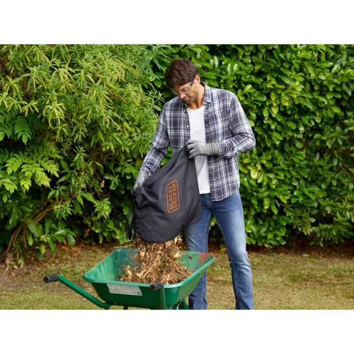 Aspirapolvere soffiante con filo BLACK+DECKER BEBL260-QS 2600 W - Capacità 40 L Volume di aspirazione 11,8 m3/min