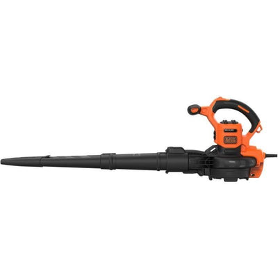 BLACK + DECKER - Aspiratore, Soffiatore, Tritafoglie a filo 3000W - BEBLV300-QS - Completo di tubo flessibile e zaino da 72L