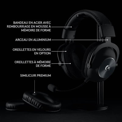LOGITECH G - Cuffie da gioco wireless - PRO X 2,4 Ghz - Nere - 981-000907