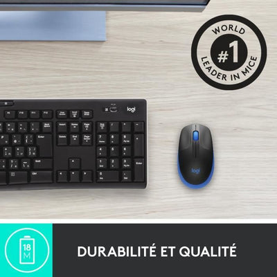 LOGITECH - Mouse wireless blu M190