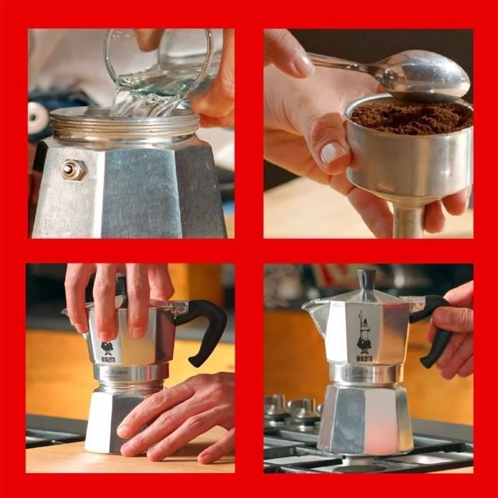 Caffettiera italiana Bialetti - Moka Express - Alluminio - 4 tazze