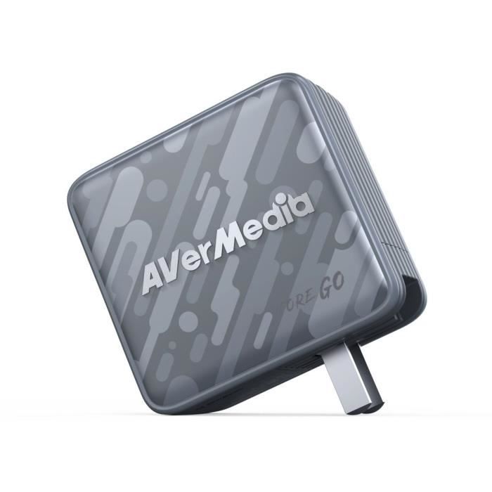 Caricabatterie GaN - AVERMEDIA - 100 W con uscita HDMI 4K GC313 Nero