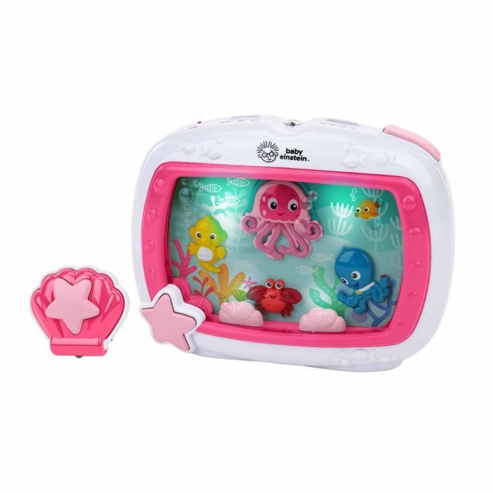 BABY EINSTEIN Baby Night Light - Sogni di Mare Rosa - 25 minuti di luce, suono, musica o suoni rilassanti dell&
