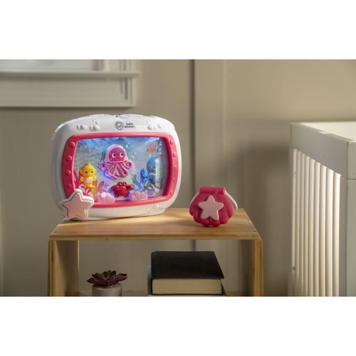 BABY EINSTEIN Baby Night Light - Sogni di Mare Rosa - 25 minuti di luce, suono, musica o suoni rilassanti dell&