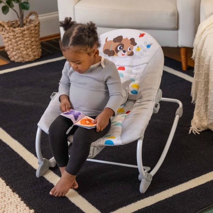 BABY EINSTEIN -DEAN- Sdraietta evolutiva 3 in 1, Melodie e vibrazioni, 3 posizioni, arco gioco rimovibile, 0-30 mesi