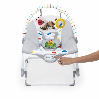 BABY EINSTEIN -DEAN- Sdraietta evolutiva 3 in 1, Melodie e vibrazioni, 3 posizioni, arco gioco rimovibile, 0-30 mesi