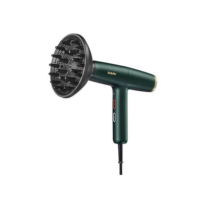 Asciugacapelli - Babyliss - D6555DE - Air Power Pro GREEN - Motore digitale - Sistema ionico - Ultra silenzioso