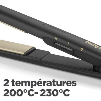 BaByliss ST089E - Piastra per capelli BaByliss - 2 impostazioni di temperatura - Fino a 230  C - Piastre in ceramica - Tappetino resistente al calore
