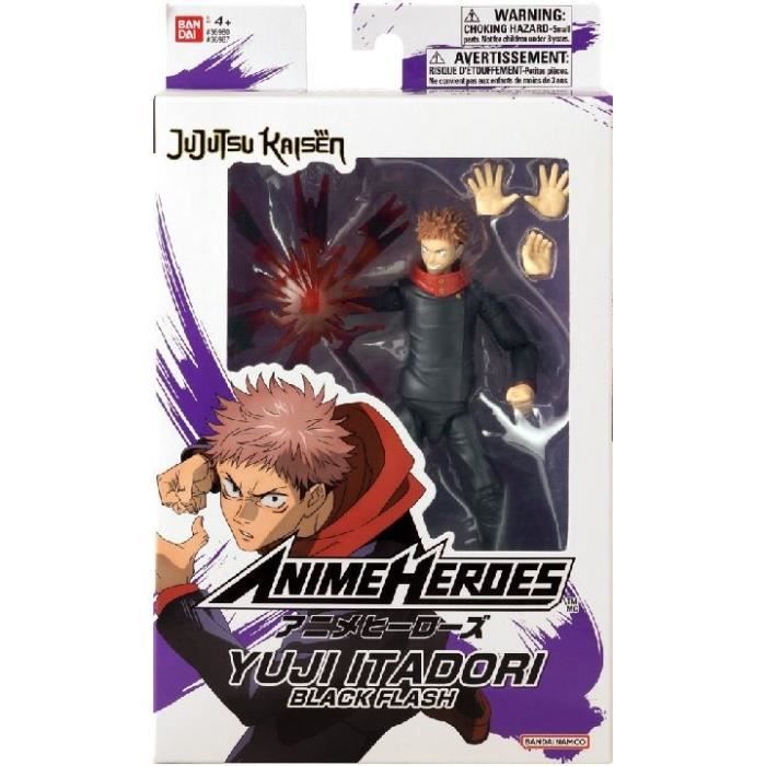Anime Heroes Figurina articolata da 17 cm - Itadori Yuji Black Flash - BANDAI - Anime Heroes - Jujutsu Kaisen