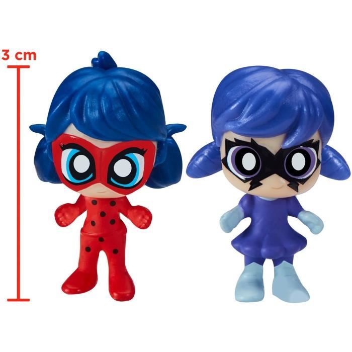 BANDAI - Miraculous Ladybug - Parco divertimenti Chibi Mini Universe - Mini figure di Marinette e Climatika incluse - P50553