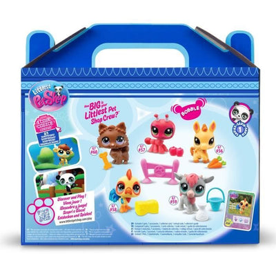 BANDAI - Littlest Pet Shop - Set da collezione Tema fattoria - 5 animali e accessori - BF00510
