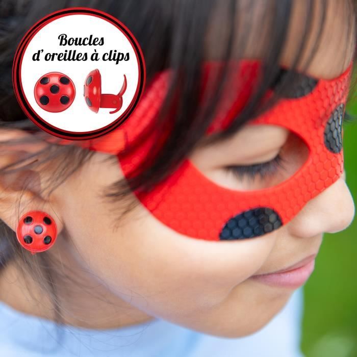 Costume da Coccinella - Maschera specchio Yoyo Orecchini Kwami Tikki - BANDAI - Miraculous Ladybug - Set di trasformazione