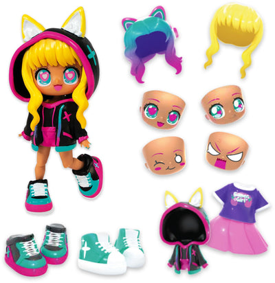 Bambola personalizzabile - BANDAI - Animakii - HEA26350 - CyberPunk e Gamer