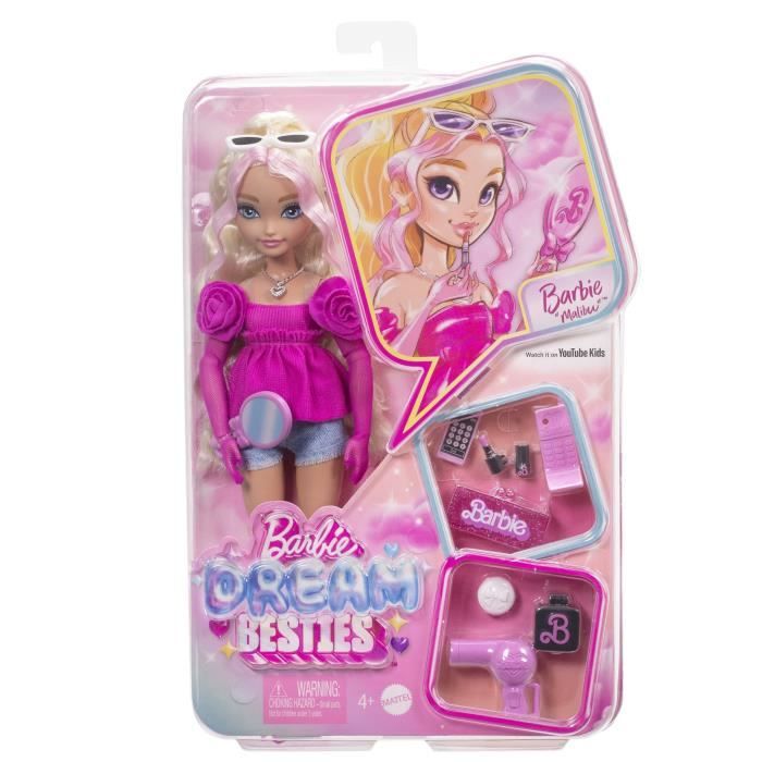 BARBIE Dream Team "Malibu" - Bambola e 8 accessori - Barbie - HYC21