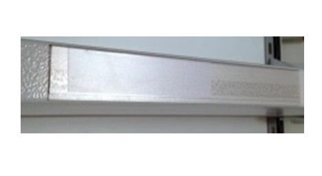 Barra portatutto con attacco per dogato, per scaffale a sbalzo, di cm. 75 o 100