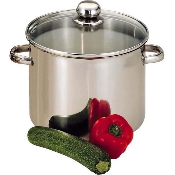 BAUMALU Catering in acciaio inox + coperchio in vetro - 30 cm