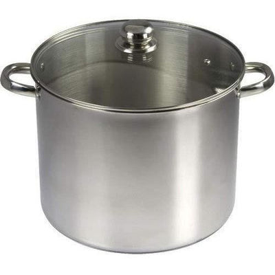 BAUMALU Catering in acciaio inox + coperchio in vetro - 30 cm