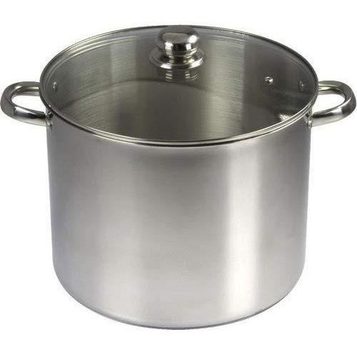BAUMALU Catering in acciaio inox + coperchio in vetro - 30 cm