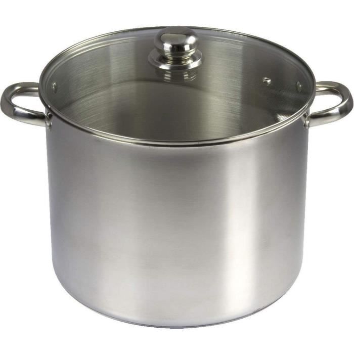 BAUMALU Catering in acciaio inox + coperchio in vetro - 30 cm
