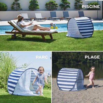 Babymoov Tenda Anti-UV SPF 50+ Mariniere - Zanzariera integrata
