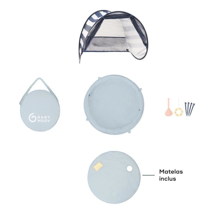 Babymoov Aquani Mariniere, Parco Giochi Anti-UV SPF 50+ 3 in 1