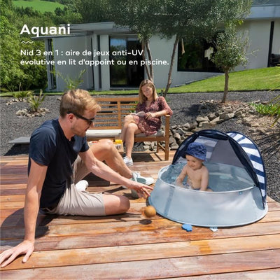 Babymoov Aquani Mariniere, Parco Giochi Anti-UV SPF 50+ 3 in 1