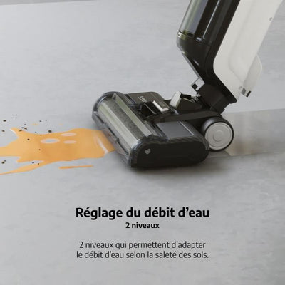 BEKO VCW70340W - Aspirapolvere 3 in 1 - Opzione vapore - 300 W - Vapore 1400 W - 2 serbatoi - Schermo LED - Bianco e nero