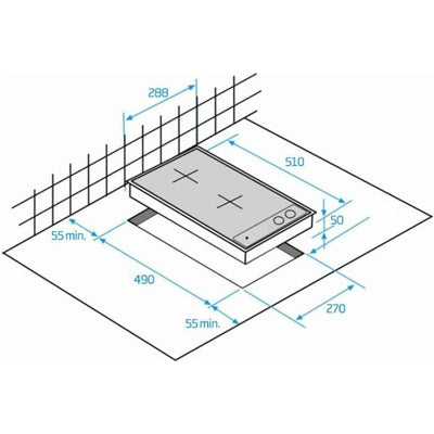 BEKO Piano cottura a induzione - 2 fuochi - L30 cm - HDMI32400DT