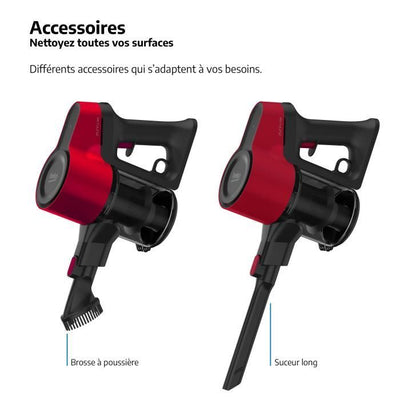 Beko VRT50121VR multifunzione wireless aspirapolvere scopa - 21.6V - 45 minuti di autonomia - tecnologia ciclonica - pennello retroilluminato