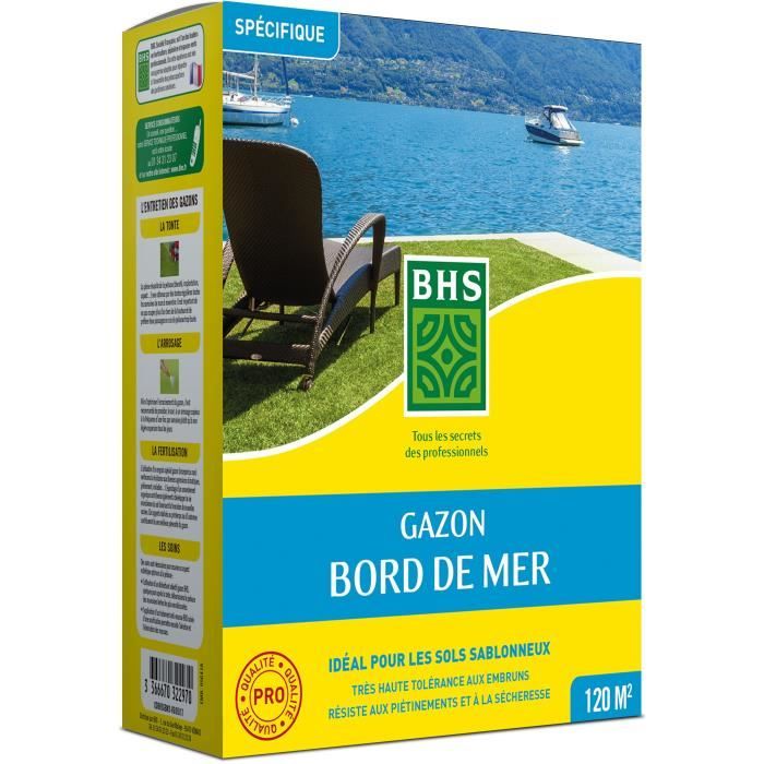 Prato - BHS - Seaside Lawn 3kg  Resistente al vento, alla siccità e al sale  Prato estivo bello, attraente e robusto.