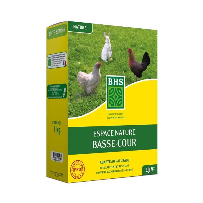 Prato - BHS - Espace Nature 1kg  40m  Ricco di proteine, veloce, omogeneo  Benessere degli animali all&