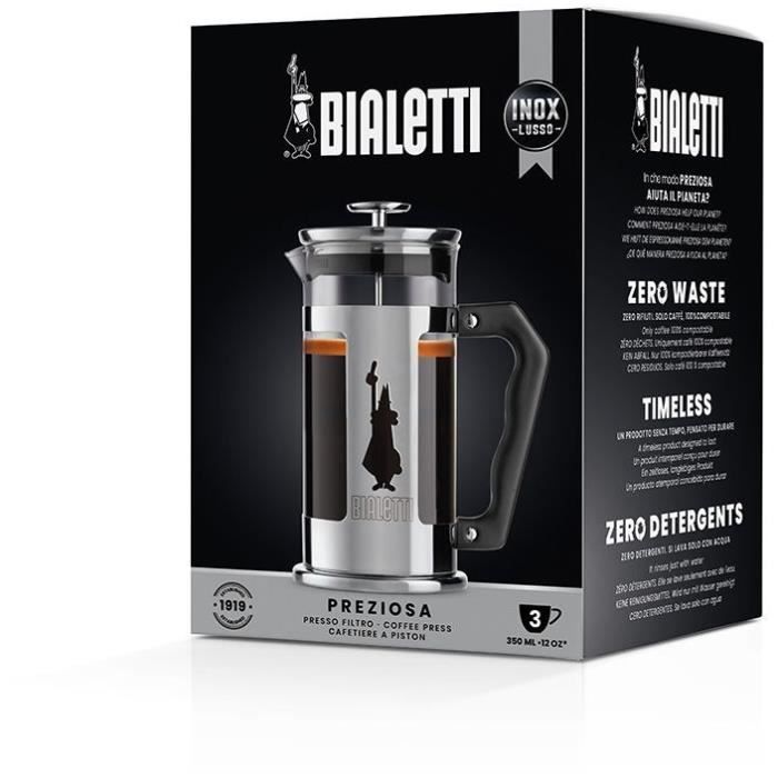Caffettiera a stantuffo francese - BIALETTI - 0003160/NP - 350 ml - Acciaio