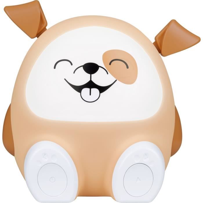Altoparlante luminoso e luce notturna - BIGBEN - Cane - Bluetooth 5.0, 15 W, Luce notturna regolabile, Timer, Batteria USB-C