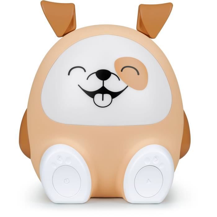 Altoparlante luminoso e luce notturna - BIGBEN - Cane - Bluetooth 5.0, 15 W, Luce notturna regolabile, Timer, Batteria USB-C