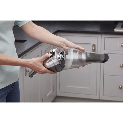 BLACK + DECKER NVC220WC-QW - Aspirapolvere manuale - Dustbuster Lithium 7,2V - EasyGrip - Cromo e Titanio